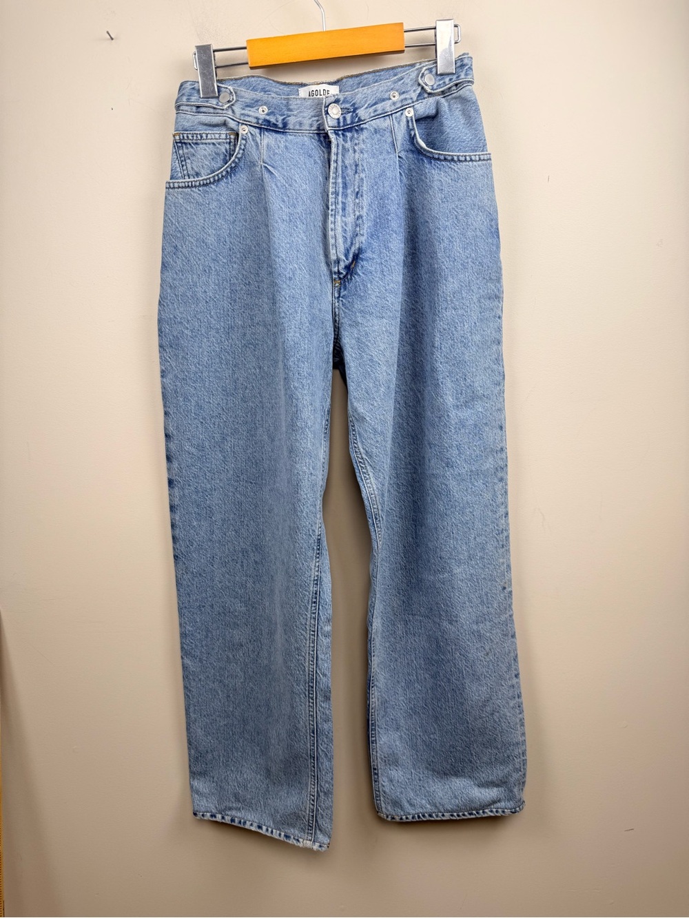 AGOLDE baggy blue jeans high rise 26